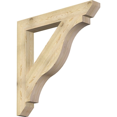 Ekena Millwork Funston Slat Rough Sawn Bracket, Douglas Fir, 6"W x 48"D x 48"H BKT06X48X48FST06RDF